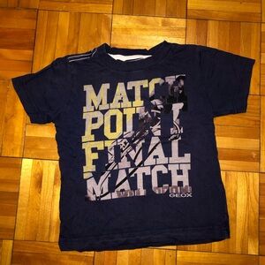 Geox Blue Short Sleeve Graphic Tee